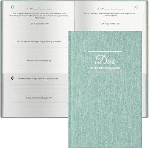 Ein paar Minuten Tagebuch, Tagebuch für Erwachsene, Dankbarkeitstagebuch, Tägliches Journal mit Prompts für Affirmation, Glück, Achtsamkeit, Positivität, Wellness, Journal für Frauen & Männer, Grün Ein paar Minuten Tagebuch, Tagebuch für Erwachsene, Dankbarkeitstagebuch, Tägliches Journal mit Prompts für Affirmation, Glück, Achtsamkeit, Positivität, Wellness, Journal für Frauen & Männer, Grün von PUKYO