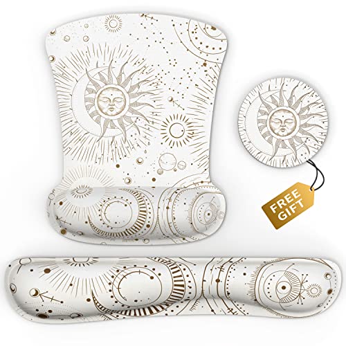 Tastatur Handgelenkauflage Unterstützung Ergonomisches Mauspad Schreibtisch Memory Foam Tastatur Set Rutschfeste Gummiunterseite Mousepad mit Handgelenkauflage Mauspad Licht Tarot Tastatur Handgelenkauflage Unterstützung Ergonomisches Mauspad Schreibtisch Memory Foam Tastatur Set Rutschfeste Gummiunterseite Mousepad mit Handgelenkauflage Mauspad Licht Tarot von PULAIXIN