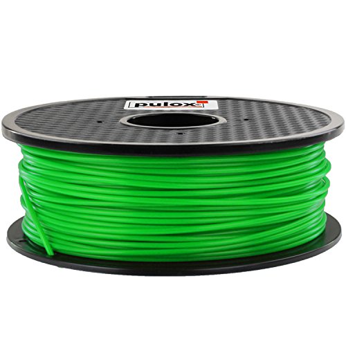 Pulox 3D Drucker Filament Rolle 1kg geeignet für MakerBot RepRap MakerGear Ultimaker uvm. (ABS 3.00, Grün) von PULOX