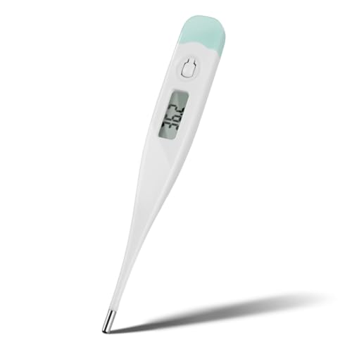 Pulox Digitales Fieberthermometer - LCD-Display und akustisches Signal - Messung der Körpertemperatur, oral, rektal und axillar von PULOX