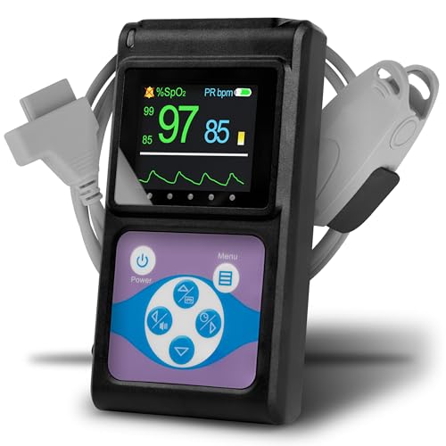 Pulox Pulsoximeter PO-650A Handheld Puls- und SpO2-Messgerät mit externem Sensor für Langzeitmessung mit Datenspeicher und akustischem Warnsignal Pulox Pulsoximeter PO-650A Handheld Puls- und SpO2-Messgerät mit externem Sensor für Langzeitmessung mit Datenspeicher und akustischem Warnsignal von PULOX