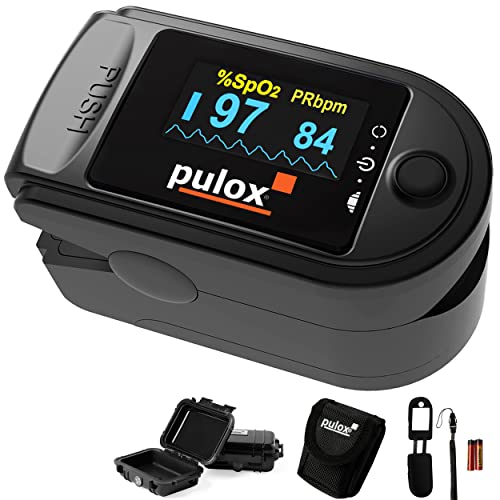 Pulsoximeter PULOX PO-200 mit OLED-Anzeige * Farbe: schwarz * PZN:3314928 von PULOX