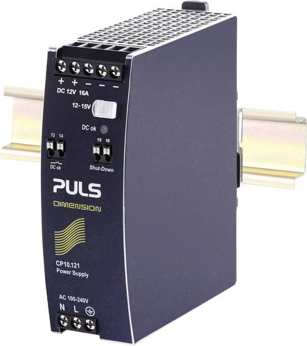 PULS CP10.121 Hutschienen-Netzteil (DIN-Rail) 12 V/DC 16A 192W Anzahl Ausgänge:1 x Inhalt 1St. von PULS
