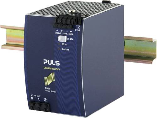 PULS DIMENSION QS20.241 Hutschienen-Netzteil (DIN-Rail) 24 V/DC 20A 480W Anzahl Ausgänge:1 x Inhalt von PULS