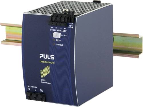 PULS DIMENSION QS20.361 Hutschienen-Netzteil (DIN-Rail) 36 V/DC 13A 480W Anzahl Ausgänge:1 x Inhalt von PULS