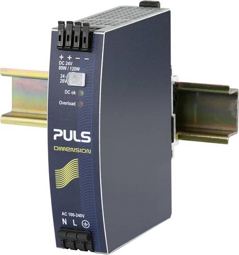 PULS DIMENSION QS3.241 Hutschienen-Netzteil (DIN-Rail) 24 V/DC 3.4A 80W Anzahl Ausgänge:1 x Inhalt von PULS