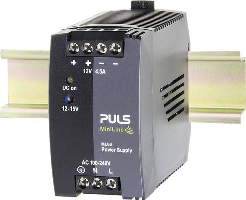 PULS MiniLine ML60.121 Hutschienen-Netzteil (DIN-Rail) 12 V/DC 4.5A 54W Anzahl Ausgänge:1 x Inhalt von PULS
