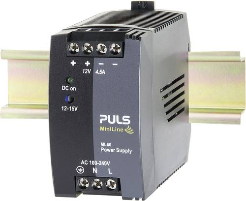 PULS MiniLine ML60.122 Hutschienen-Netzteil (DIN-Rail) 12 V/DC 4.5A 54W Anzahl Ausgänge:1 x Inhalt von PULS