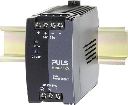 PULS MiniLine ML60.242 Hutschienen-Netzteil (DIN-Rail) 24 V/DC 2.5A 60W Anzahl Ausgänge:1 x Inhalt von PULS