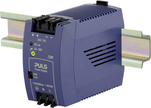PULS MiniLine ML70.100 Hutschienen-Netzteil (DIN-Rail) 24 V/DC 3A 72W Anzahl Ausgänge:1 x Inhalt 1S von PULS
