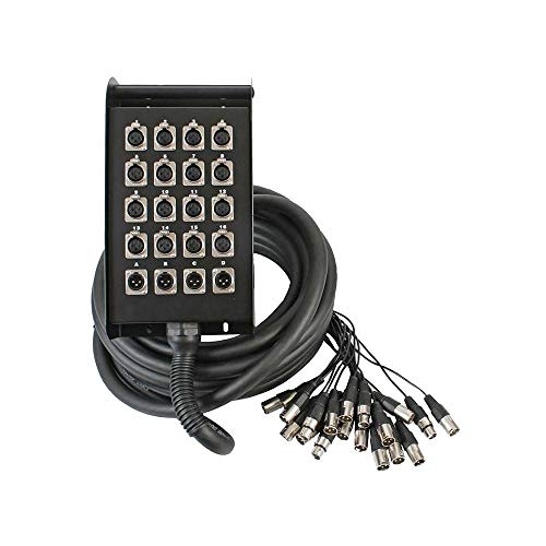PULSE 20-Wege 16/4 XLR Multicore-Stage-Box, 40 m, Audiokabel, für Mischer, Audio-Interface, Mikrophon, Lautsprecher PULSE 20-Wege 16/4 XLR Multicore-Stage-Box, 40 m, Audiokabel, für Mischer, Audio-Interface, Mikrophon, Lautsprecher von PULSE
