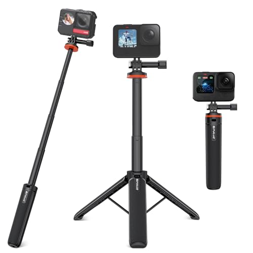 PULUZ Insta 360 x 4 Stativständer für Insta360 ONE X2 X3 X4, Selfie-Stick-Verlängerungsstange für DJI Action 5 Pro Pocket 3/Ation3/4 für GoPro 13, 12, 11, 10, 9, 52 cm von PULUZ