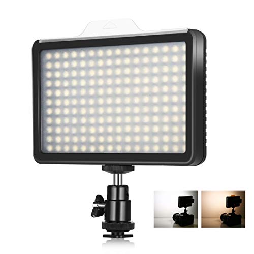 PULUZ Dimmbar 176 LED Videoleuchte 12W 3300-5600K Dimmbar Studioleuchte Video & Foto Licht für Fotostudio Videoaufnahmen von PULUZ