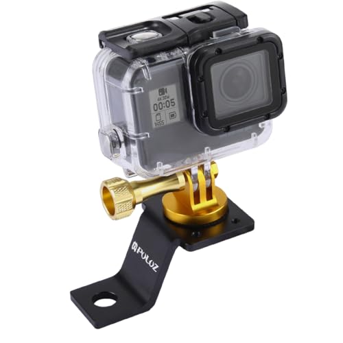PULUZ Go pro Motorrad Halterung, Action Cam Motorrad Halterung für GoPro Hero12 Black / Hero11 /10/9 /8/7 /6/5, Insta360 Ace/Ace Pro, DJI Osmo Action 4 und andere Action-Kameras von PULUZ
