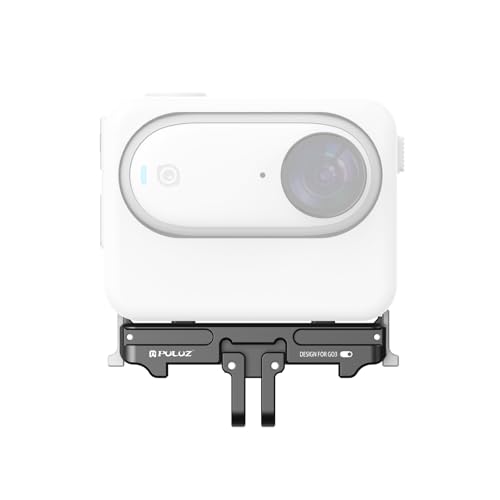 Magnetische Schnellwechsel-Basishalterung für Insta360 GO3 Go3s mit 1/4zoll Loch und Kameraadapter für Halterung, Stative, Ständer und Selfie-Sticks für GO 3 GO 3S (Metall) von PULUZ