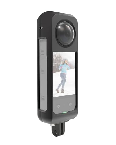PULUZ Metall-Schutzkäfig-Rig-Gehäuse für Insta360 X3 mit Objektivschutzabdeckung, Aluminium-Kamerarahmen, Käfig für Insta360 X3 Zubehör von PULUZ
