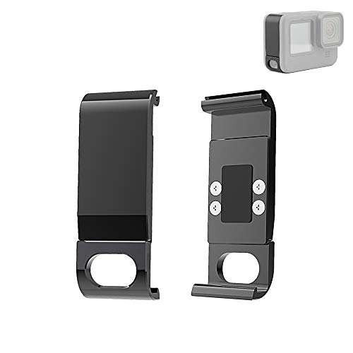 PULUZ Metall-Seitentür-Batterieabdeckung für GoPro Hero 9, schwarz, Ersatz, Aluminiumlegierung, abnehmbare Akku-Abdeckung, Schutz-Typ-C-Ladeanschluss-Adapter PULUZ Metall-Seitentür-Batterieabdeckung für GoPro Hero 9, schwarz, Ersatz, Aluminiumlegierung, abnehmbare Akku-Abdeckung, Schutz-Typ-C-Ladeanschluss-Adapter von PULUZ
