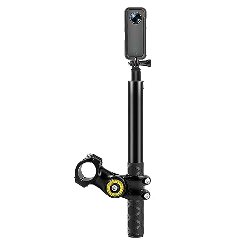 PULUZ Selfie-Stick, Lenkerhalterung, Motorrad-Kamera-Halterung, Fahrradklemmen-Halterung für GoPro Hero 11, 10, 9, Insta360, X3, DJI Osmo Action-Kamera-Zubehör PULUZ Selfie-Stick, Lenkerhalterung, Motorrad-Kamera-Halterung, Fahrradklemmen-Halterung für GoPro Hero 11, 10, 9, Insta360, X3, DJI Osmo Action-Kamera-Zubehör von PULUZ