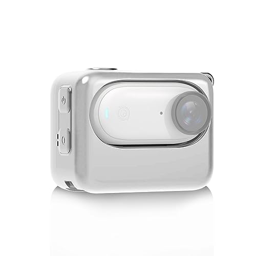 PULUZ Silikon-Schutzhülle für Insta360 GO 3, weiche Abdeckung, Schutz, kompatibel mit Insta360 GO 3 Action-Kamera, staub- und kratzfest, Action-Kamera-Zubehör (weiß) von PULUZ