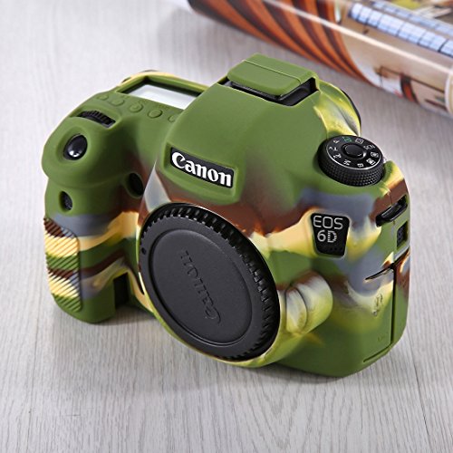 PULUZ Weiche Silikon-Schutzhülle für Canon EOS 6D (Camouflage) von PULUZ