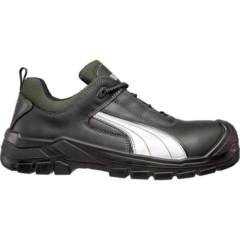 Puma CASCADES LOW robuster Sicherheitsschuh S3 schwarz/grau Gr. 45 von PUMA® SAFETY