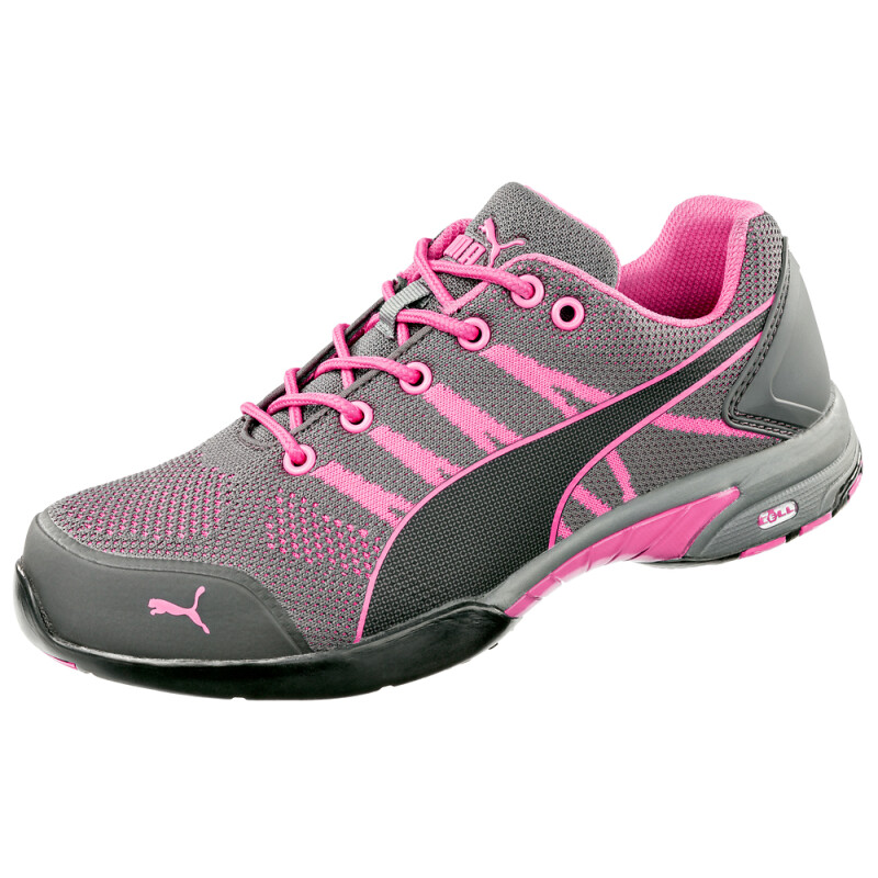 Puma CELERITY KNIT PINK sportlicher Damen-Sicherheitsschuh S1 grau/pink Gr. 35 von PUMA® SAFETY