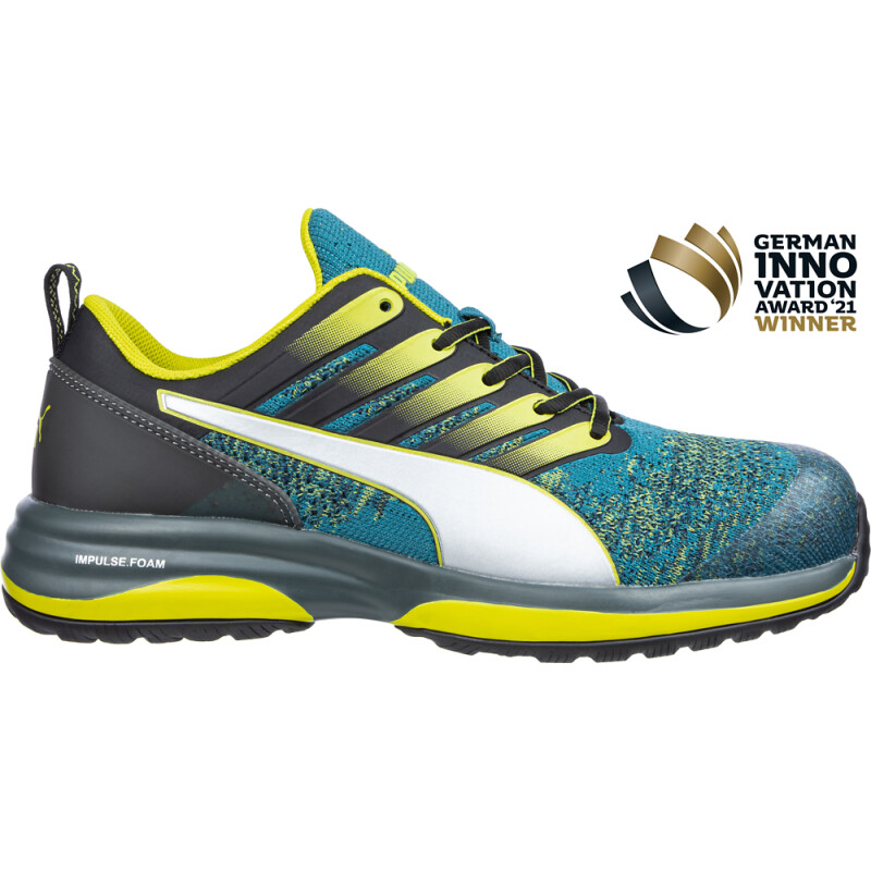 Puma CHARGE GREEN LOW sportlicher Sicherheitsschuh S1P grün/kombiniert Gr. 43 von PUMA® SAFETY