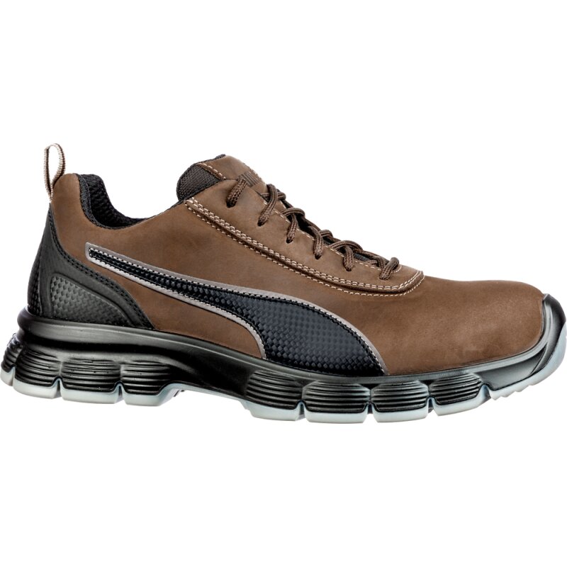 Puma CONDOR BROWN LOW bequemer Sicherheitsschuh S3 schwarz/braun Gr. 43 von PUMA® SAFETY
