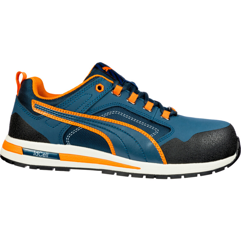 Puma CROSSTWIST LOW streetstyle Sicherheitsschuh S3 blau/orange Gr. 47 von PUMA® SAFETY