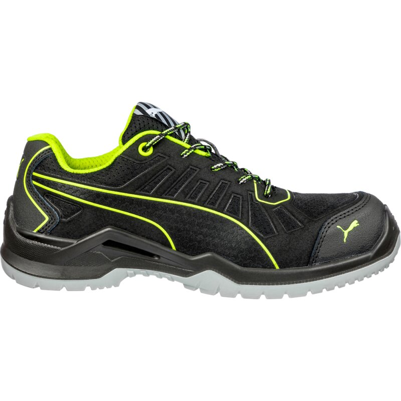 Puma FUSE TC GREEN LOW leichter Sicherheitsschuh S1P schwarz/grün Gr. 43 von PUMA® SAFETY