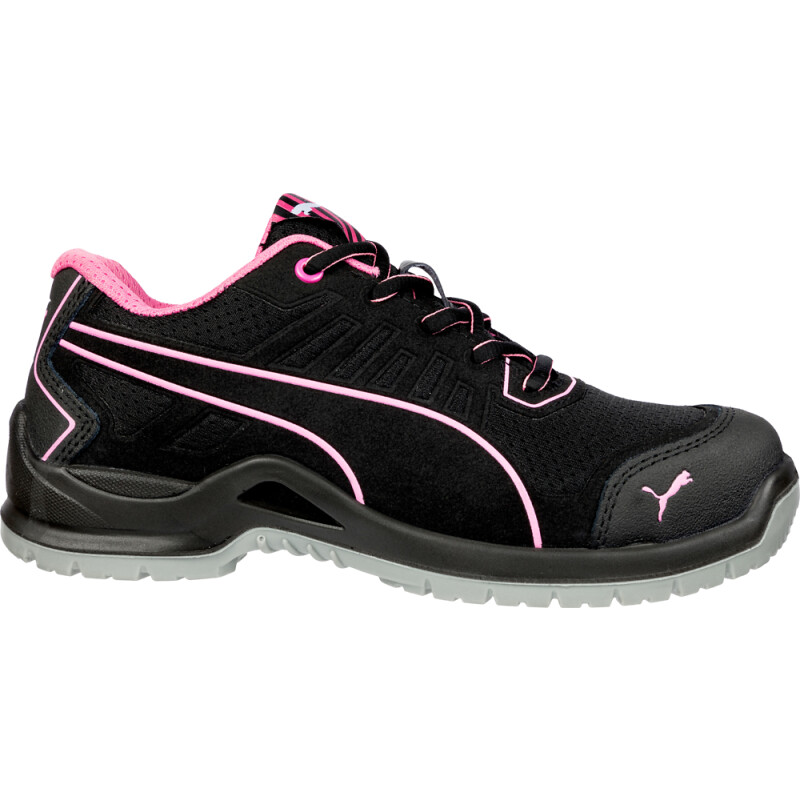 Puma FUSE TC PINK LOW leichter Damen-Sicherheitsschuh S1P schwarz/pink Gr. 41 von PUMA® SAFETY