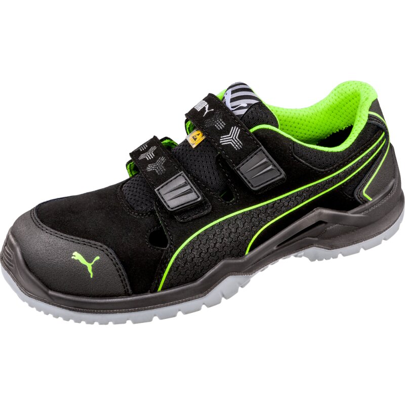 Puma NEODYME GREEN LOW leichte Sicherheitssandale S1P schwarz/grün Gr. 41 von PUMA® SAFETY