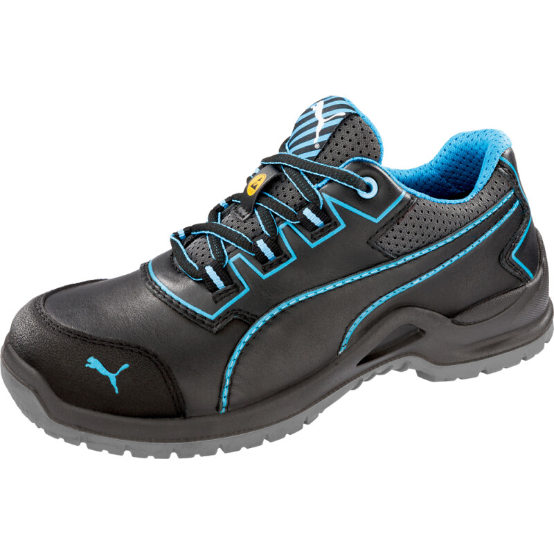 Puma NIOBE BLUE LOW leichter Damen-Sicherheitsschuh S3 schwarz/blau Gr. 38 von PUMA® SAFETY