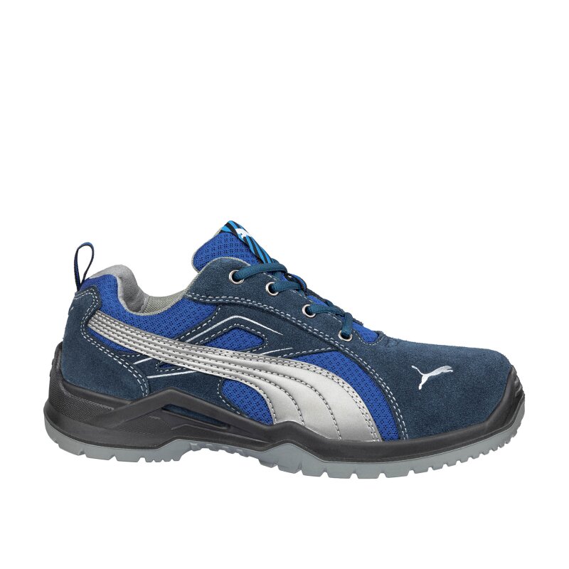 Puma OMNI BLUE LOW Sicherheitsschuh S1P blau/silber Gr. 40 von PUMA® SAFETY
