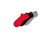 Puma Unisex Sneaker Plain 3P Socken rot, sort, grau 906807 02/261080012 35-38 von PUMA
