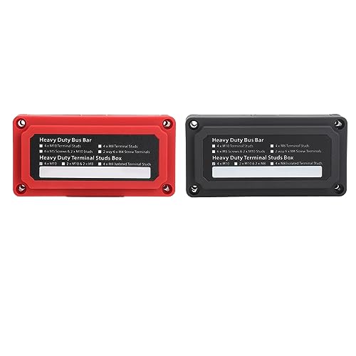 200a 4 X M10 3/8 -Zoll -Bolzen Busuben Terminalbox für Cars RV Trucks Yachets DC12 Bis 48 V, Hergestellt aus Premium Metallmaterialien 200a 4 X M10 3/8 -Zoll -Bolzen Busuben Terminalbox für Cars RV Trucks Yachets DC12 Bis 48 V, Hergestellt aus Premium Metallmaterialien von PUNELE