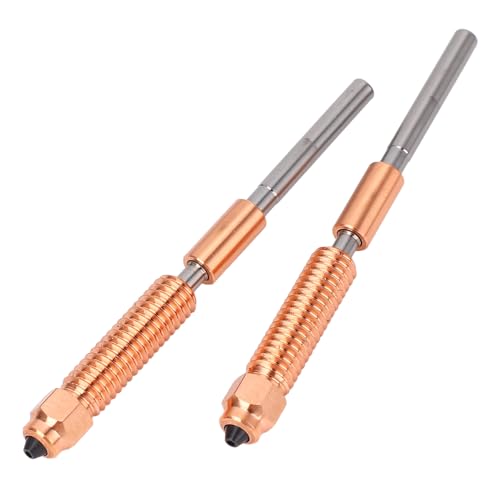Integrierte Härtungsstahldüse, Verbesserte Ti -Legierungs -Hals- und Kupferlegierungsdüse mit 1 Mm Durchmesser mit PLA ABS PETG TPU Ender 3 V3 Kompatibel von PUNELE
