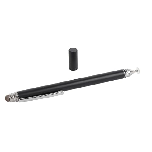 Kalender Stiftstift, 2 in 1 Dual -TIPP -Kapazitiv -Touchscreen -Stiftstift mit Hoher Empfindlichkeit und Sicherer Metallclip für Digitale Kalender und Andere Kalender (Schwarz) von PUNELE