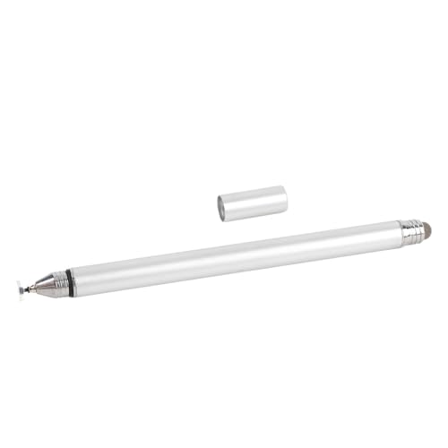 Kalender Stiftstift, 2 in 1 Dual -TIPP -Kapazitiv -Touchscreen -Stiftstift mit Hoher Empfindlichkeit und Sicherer Metallclip für Digitale Kalender und Andere Kalender (Silber) von PUNELE