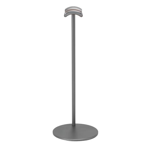 PUNELE Aluminiumlegierungs -Schreibtisch -Headset Halter, Kopfhörerstand mit Support Bar 10 cm Basis für Home Studio Ausstellung Display (Grau) von PUNELE