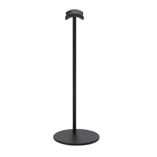 PUNELE Aluminiumlegierungs -Schreibtisch -Headset Halter, Kopfhörerstand mit Support Bar 10 cm Basis für Home Studio Ausstellung Display (Schwarz) von PUNELE