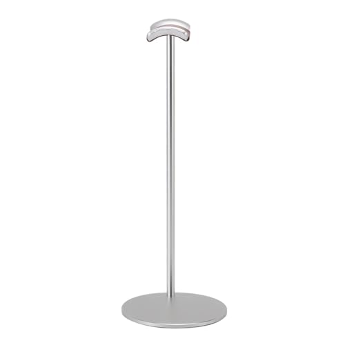 PUNELE Aluminiumlegierungs -Schreibtisch -Headset Halter, Kopfhörerstand mit Support Bar 10 cm Basis für Home Studio Ausstellung Display (Silber) von PUNELE