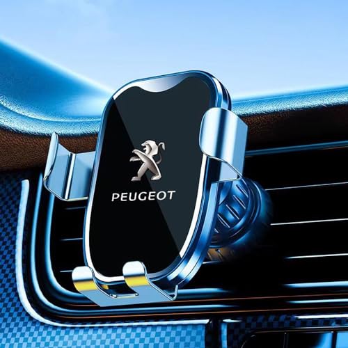 PURDU Lüftung Super Stabile Kfz Handyhalterung,für Peugeot 107 108 206 207 207 CC 360° Drehbar Auto Handyhalterung alle 4,0''-7,0'' Handys KFZ Halterungen,A/Black von PURDU