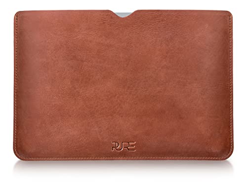 Lederhülle AVIOR für MacBook Air und MacBook Pro 13 Zoll - Schutz Hülle aus Leder I Tasche Cover Case Sleeve Apple M1 M2 von PURE Leather Studio