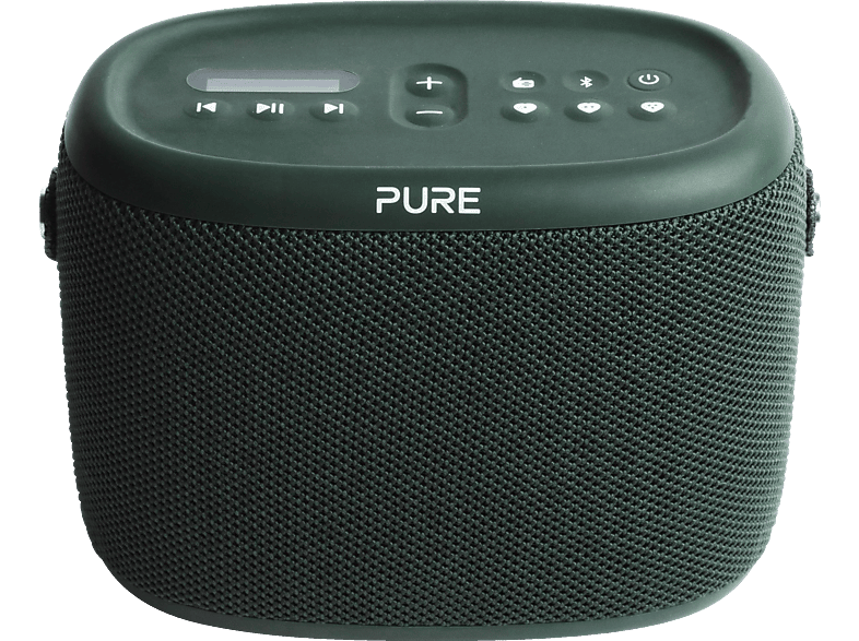 PURE Woodland wasserdichter (IP67) Outdoor-Lautsprecher mit Bluetooth und FM/DAB+ Radio Outdoor Radio, Grün von PURE