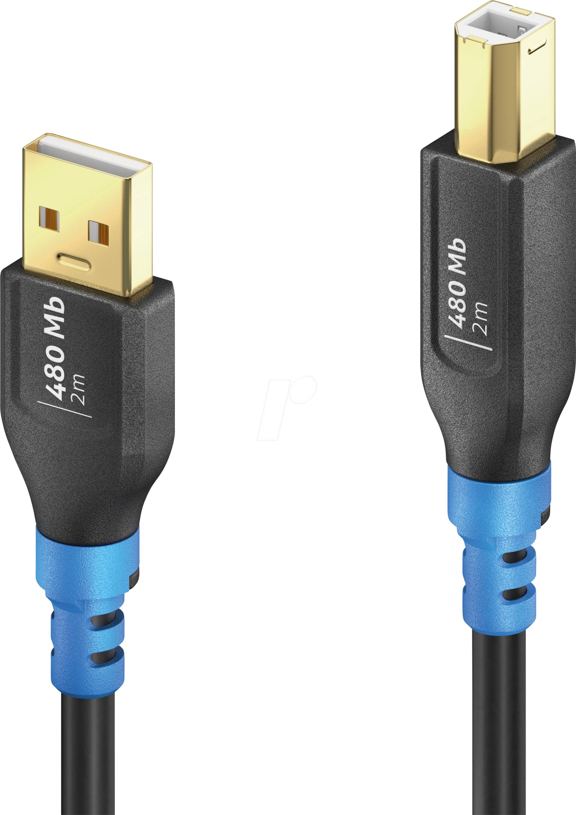 FI-U200-020 - USB 480 Mb/s-Kabel, A Stecker auf B Stecker, 2,0 m von PURELINK