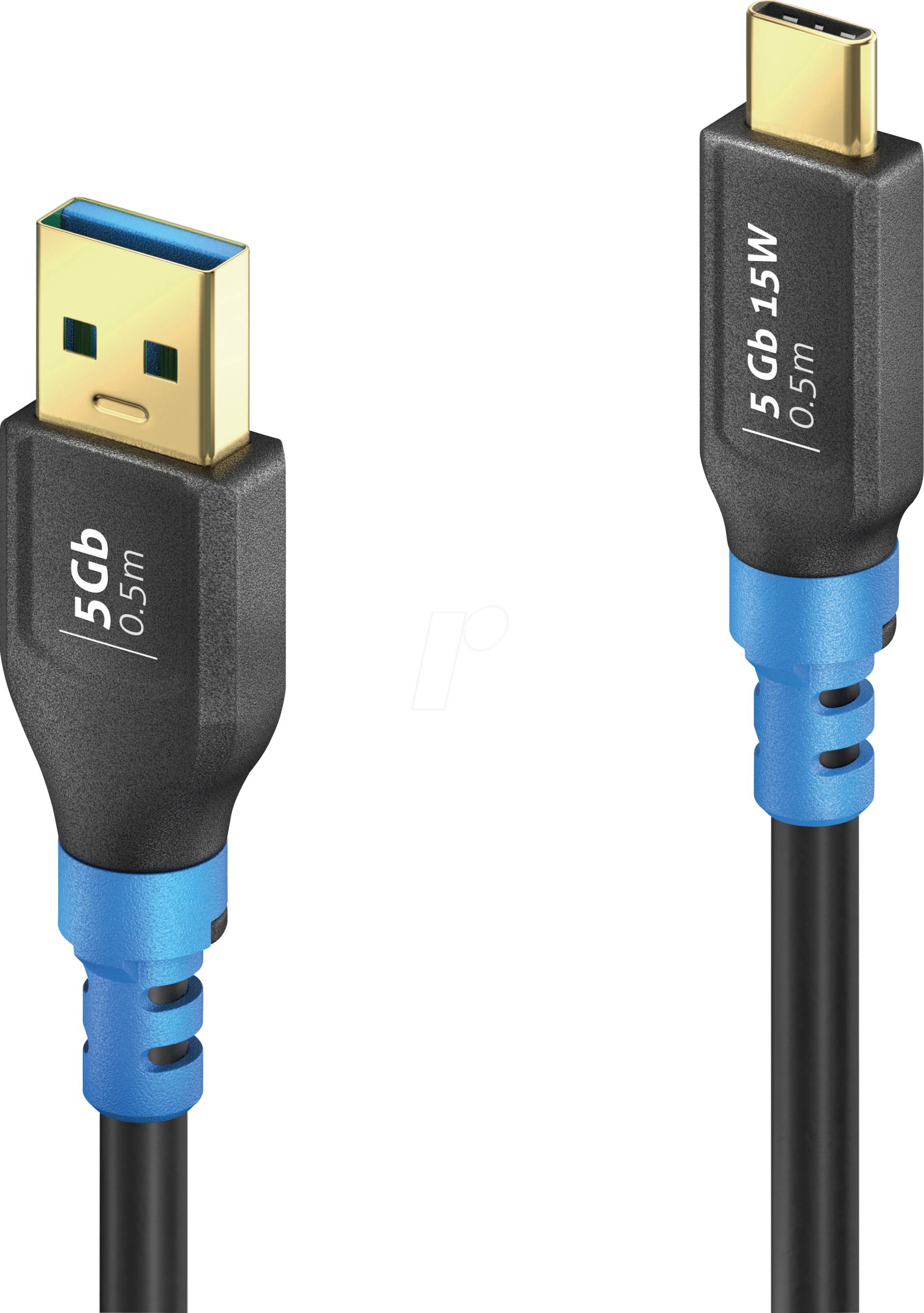 FI-U320-005 - USB 5 Gb/s-Kabel, A Stecker auf C Stecker, 0,5 m von PURELINK