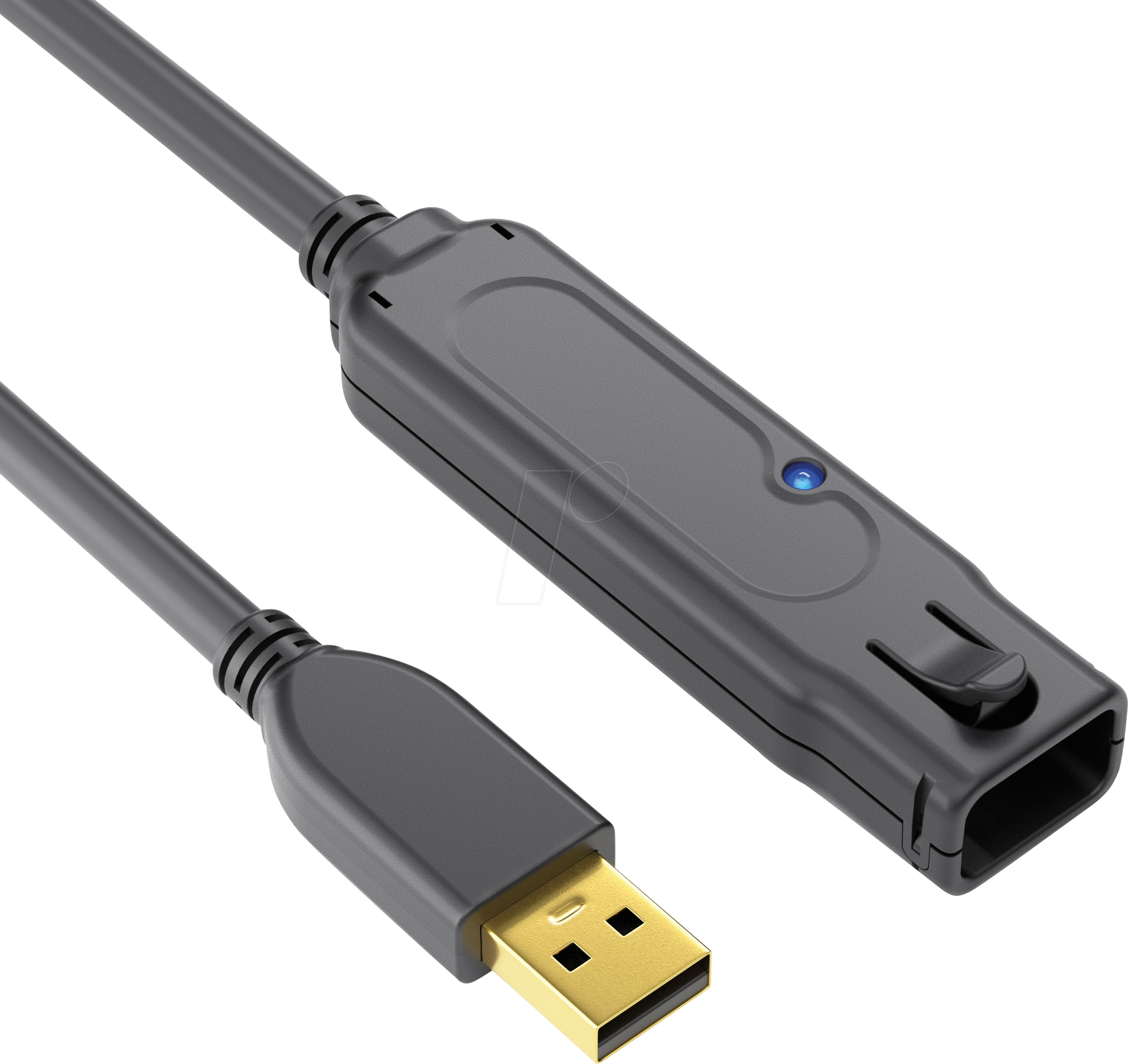 PURE DS2100-060 - Aktives USB 2.0-Kabel, A-Stecker > A-Buchse, 6 m von PURELINK