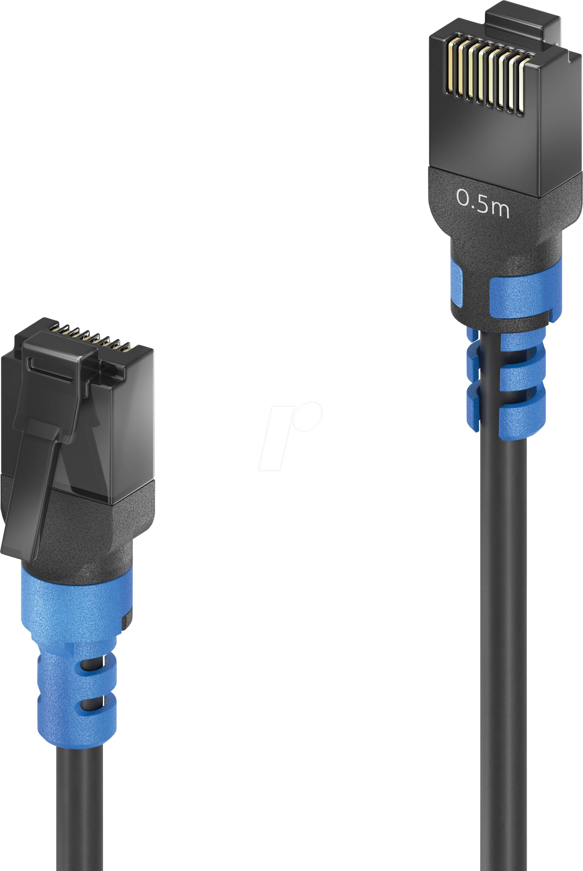 PURE FIPC100005 - Patchkabel, Cat.6a, U/UTP, schwarz, 0,5 m von PURELINK