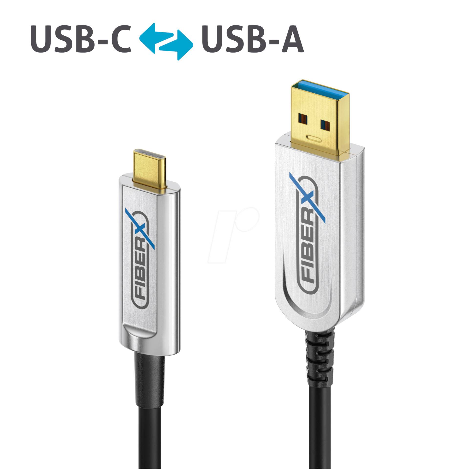 PURE FX-I530-010 - Optisches USB 3.1 Kabel, FiberX, A Stecker auf C Stecker, 10 m von PURELINK